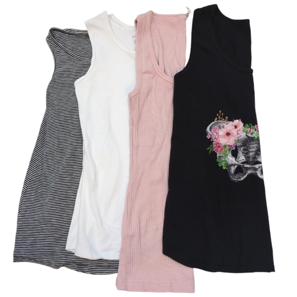 4 Tank Tops: XS & S, Jockey, Old Navy, Downeast, muscle, racerback layer, pelvis - Picture 2 of 11